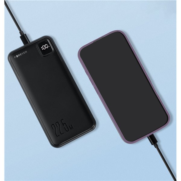 Forever power bank TB-300L PD QC 22,5W 20000 mAh black