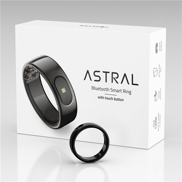 Forever Smartring Astral SR-100 black size 7