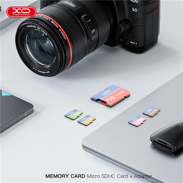XO memory card 128GB microSDXC cl. 10 + adapter