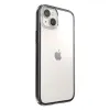 Speck Presidio Perfect-Clear with Impact Geometry - iPhone 15 Plus / 14 Plus Case with MICROBAN Coating (Clear / Black)