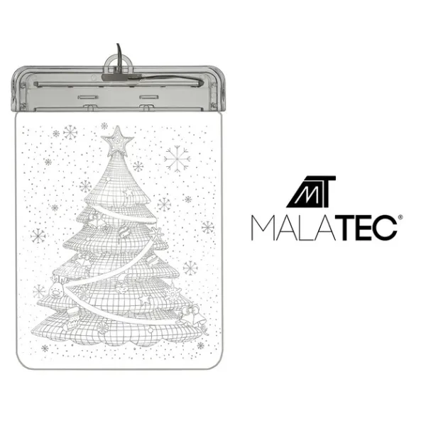 LED 3D vitraaž - jõulupuu