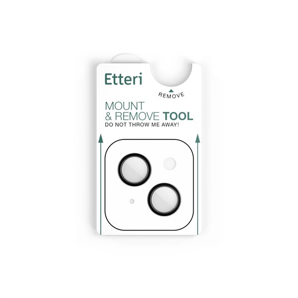 Etteri camera lens protector for iPhone 13 / 13 Mini black