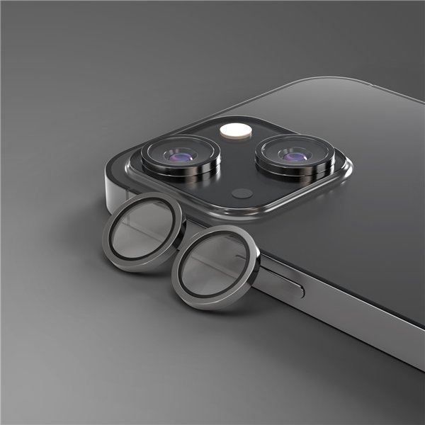 Etteri camera lens protector for iPhone 15 / 15 Plus black
