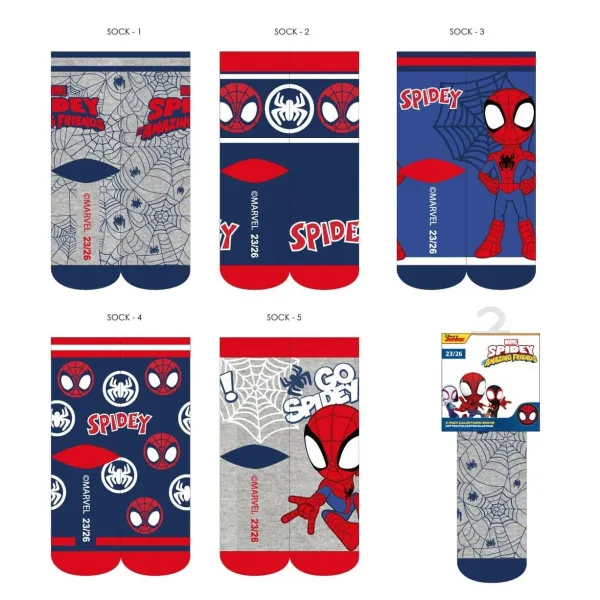 Socks Spidey Blue 5 pairs