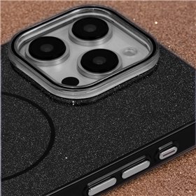 Glitter Thin Mag case for iPhone 17 Pro 6,3&quot black