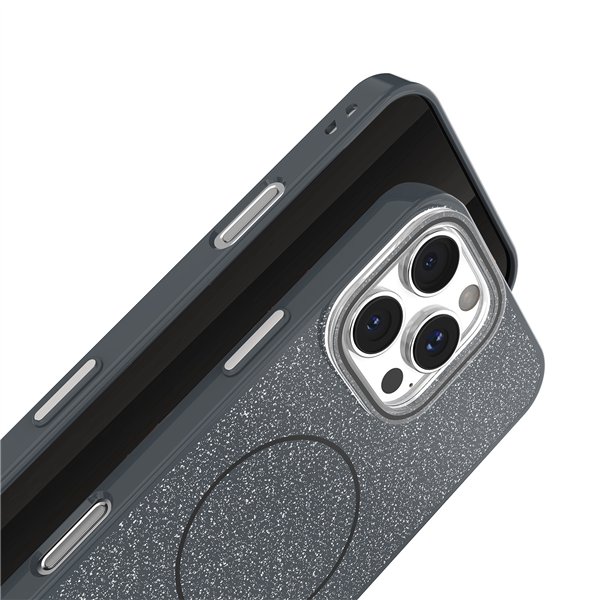 Glitter Thin Mag case for iPhone 17 Air 6,6&quot black
