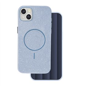 Glitter Thin Mag case for iPhone 17 6,3&quot blue