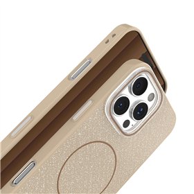 Glitter Thin Mag case for iPhone 17 Pro 6,3&quot brown