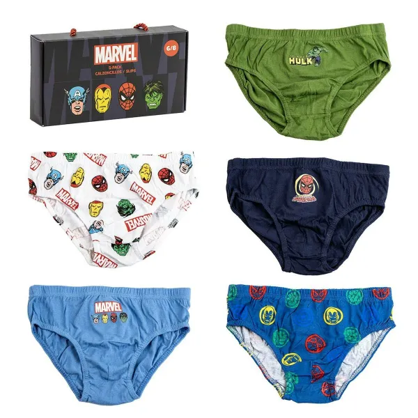 Pack of Underpants Marvel Multicolour 5 Units