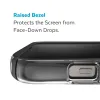 Speck Presidio Perfect-Clear with Impact Geometry - iPhone 15 Plus / 14 Plus Case with MICROBAN Coating (Clear / Black)