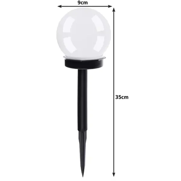 Saules dārza lampu komplekts - bumbiņas (6 gab.) 23562