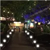Aurinkokennolla toimiva puutarhavalaisin - pallomainen 6 kpl:n sarja 23562