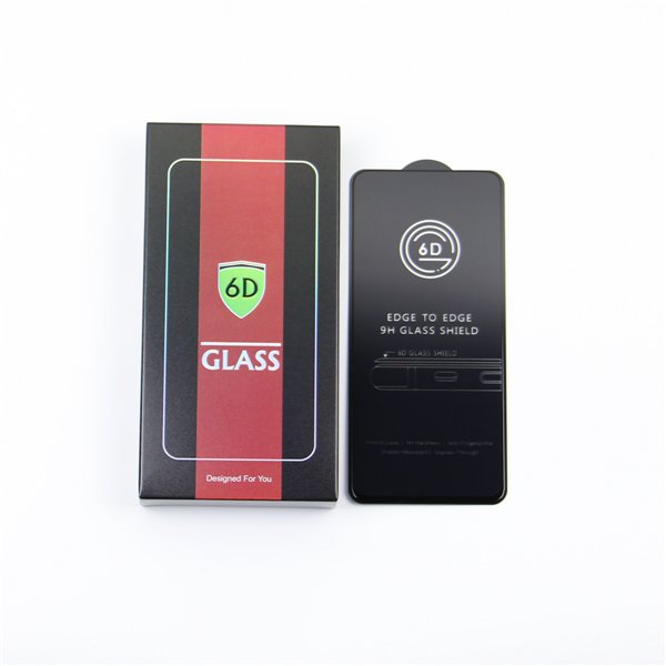 Tempered glass 6D for iPhone 17 Air black frame 10in1