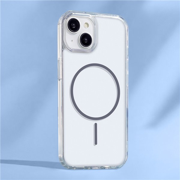 Anti Shock Thin Mag case for iPhone 17 Pro Max 6,9&quot grey open ring
