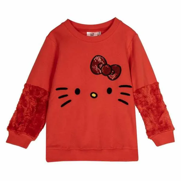 Unisex huputon collegepaita Hello Kitty Punainen