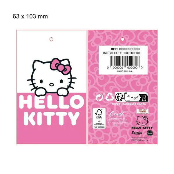Lasten hattu Hello Kitty Valkoinen