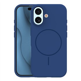 Silicone Thin Mag case for iPhone 17 6,3&quot navy blue