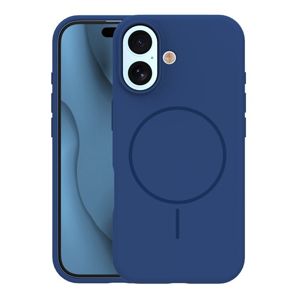 Silicone Thin Mag case for iPhone 17 6,3&quot navy blue