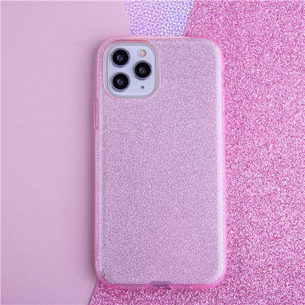 Glitter 3in1 case for iPhone 17 Pro Max 6,9" pink