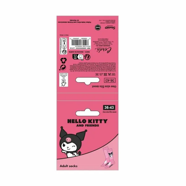 Socks Hello Kitty Pink 36-43