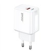 BWOO wall charger CDA182 QC 38W 1x USB-A + 1x USB-C white
