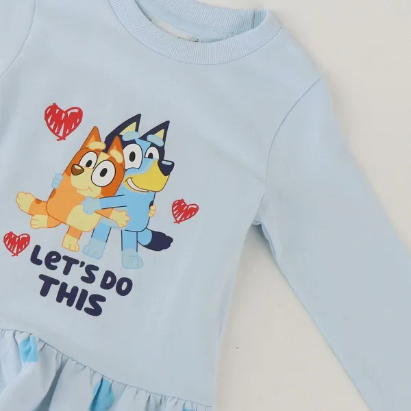 Mekko Bluey Vaaleansininen