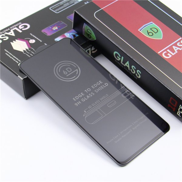 Tempered glass 6D for iPhone 17 Pro black frame 10in1