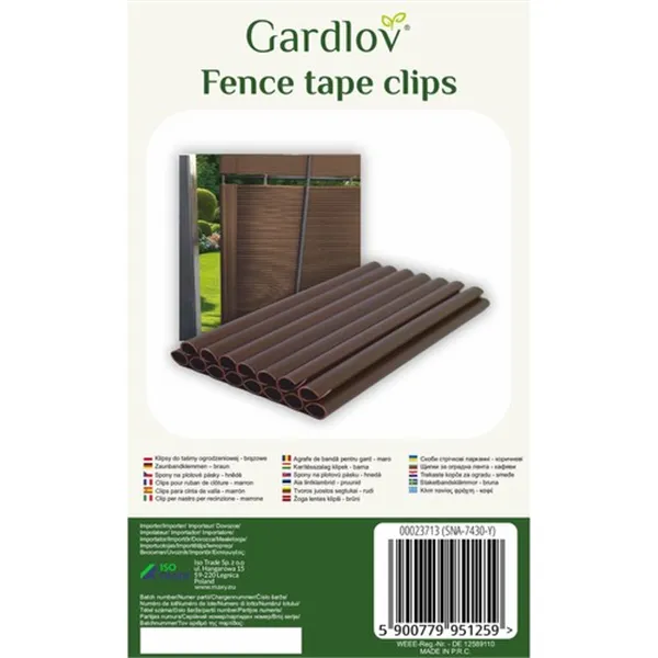 Fence Tape Clips - Brown 23713