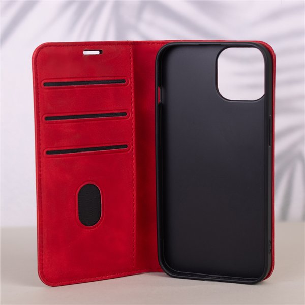 Smart Suede case for Samsung Galaxy S25 FE red