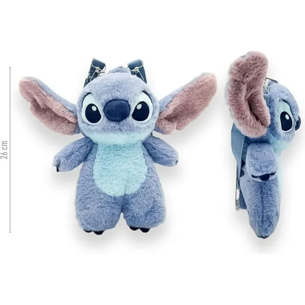 3D Bērnu soma Stitch Zils