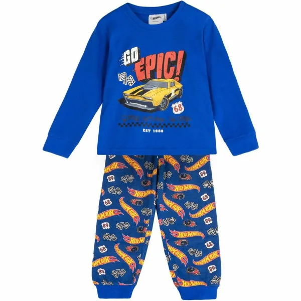 Pidžaama Laste Hot Wheels Sinine