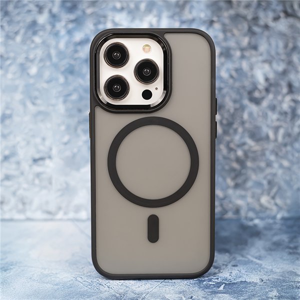 Frozen Mag case for iPhone 17 Pro Max 6,9&quot black open ring