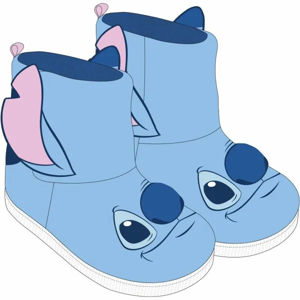 House Slippers Stitch Light Blue 28-29