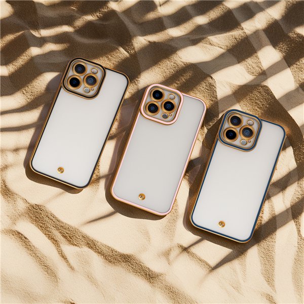 Silky Gold case for iPhone 12 6,1&quot blue