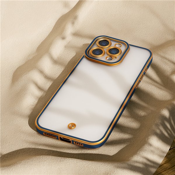 Silky Gold case for iPhone 14 6,1&quot blue