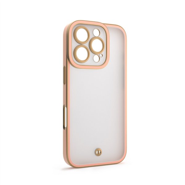 Silky Gold case for iPhone 15 6,1&quot pink