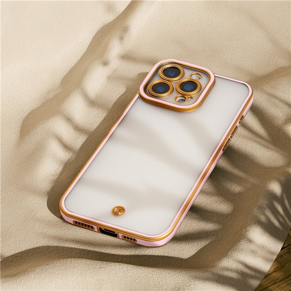 Silky Gold case for iPhone 16 6,1&quot pink