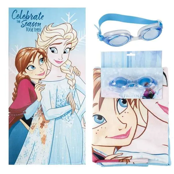 Rantapyyhe Frozen Sininen