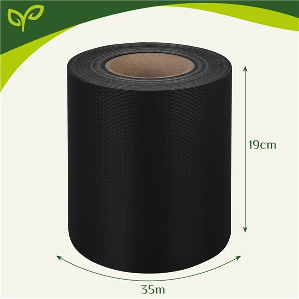 Tvoros juosta 19cmx35m 450g/m2 juoda 23698