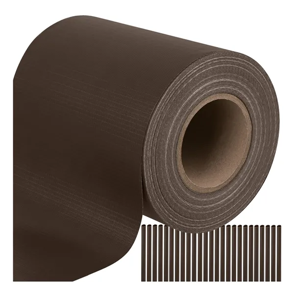 Fencing tape 19cmx35m 450g/m2 brown 23702