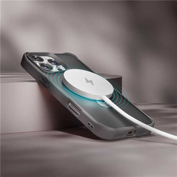 Etteri Matt Mag Ring case for iPhone 17 grey