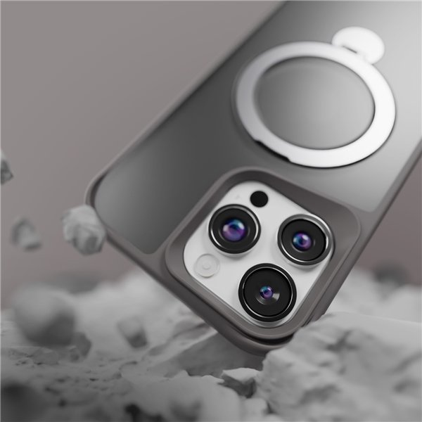 Etteri Matt Mag Ring case for iPhone 17 Pro Max grey