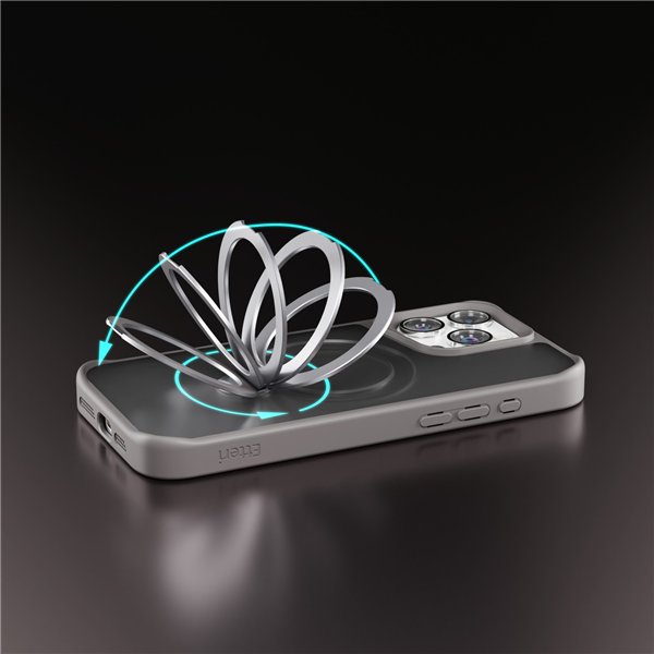 Etteri Matt Mag Ring case for iPhone 17 Pro Max grey