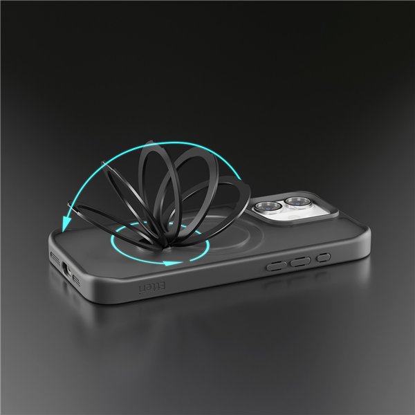 Etteri Matt Mag Ring case for iPhone 17 Pro black