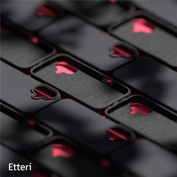 Etteri Silicone Mag case for iPhone 17 Pro black