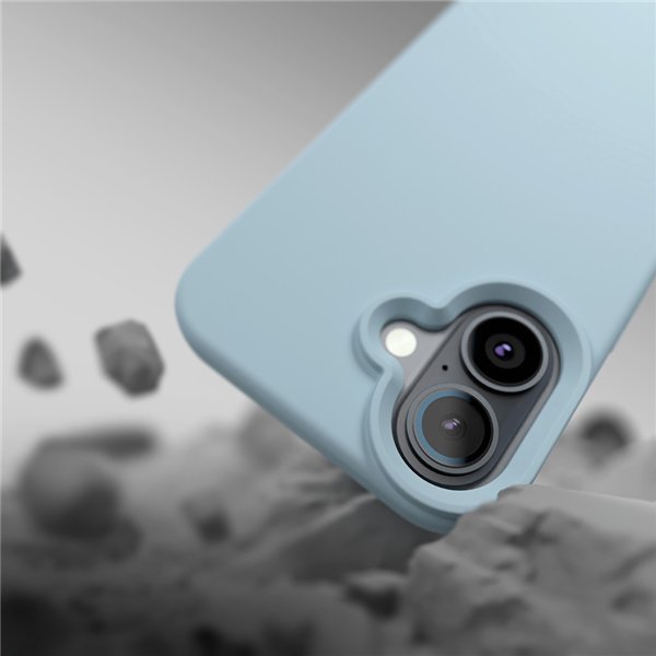 Etteri Silicone Mag case for iPhone 17 light blue