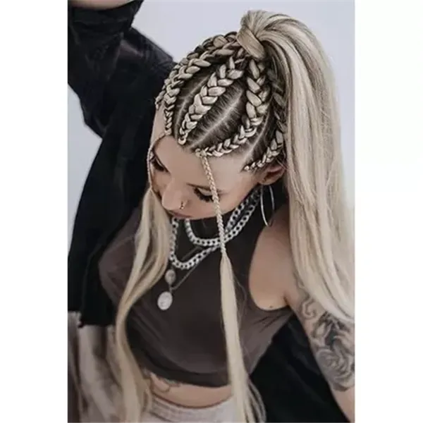 Sintētiskās matu bizes blondas Soulima 23556