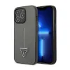 Guess Saffiano Triangle Logo Case - Case for iPhone 14 Pro (Silver)