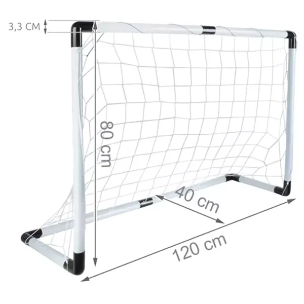 Jalgpallivärav + pall + pump 23459
