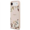 Guess Case Magsafe Grained PU Case With Printed Flower Pattern For iPhone 17 Air Pink